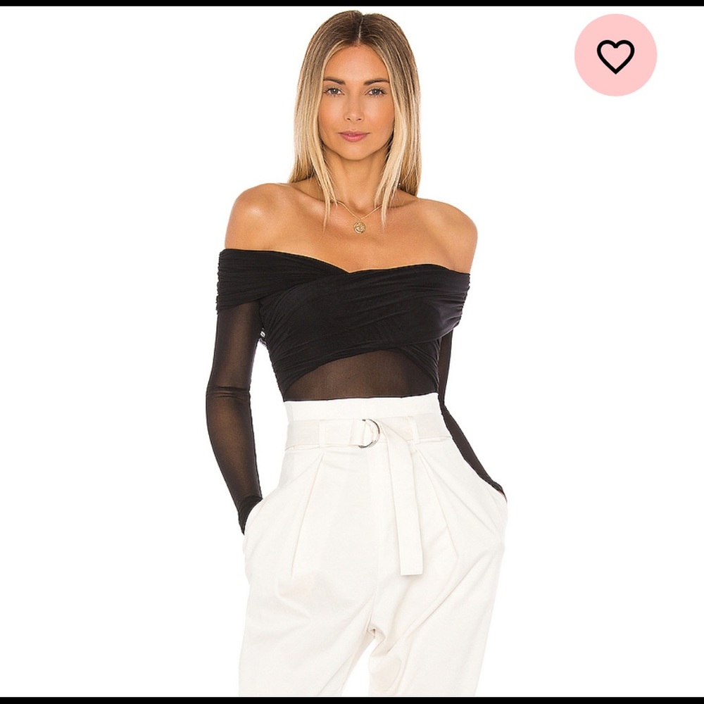NBD x Naven Shoulder Bodysuit (black)